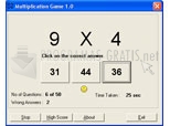 Captura Multiplication Game