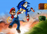 Captura Mario vs Sonic