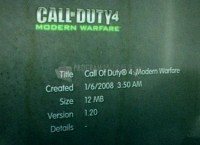 Captura Call of Duty 4: Modern Warfare Patch